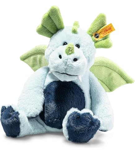 Steiff 067198 Rocky dragon 32 green, Treetop : Amazon.co.uk: Toys